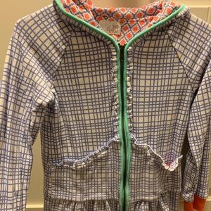 Matilda Jane Girls Size 14 ZipUp Hooded Sweatshirt